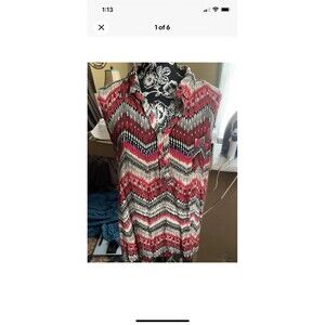 Joseph A Size XL Women’s Sleeveless Blouse Multicolored 42" Bust 25" L